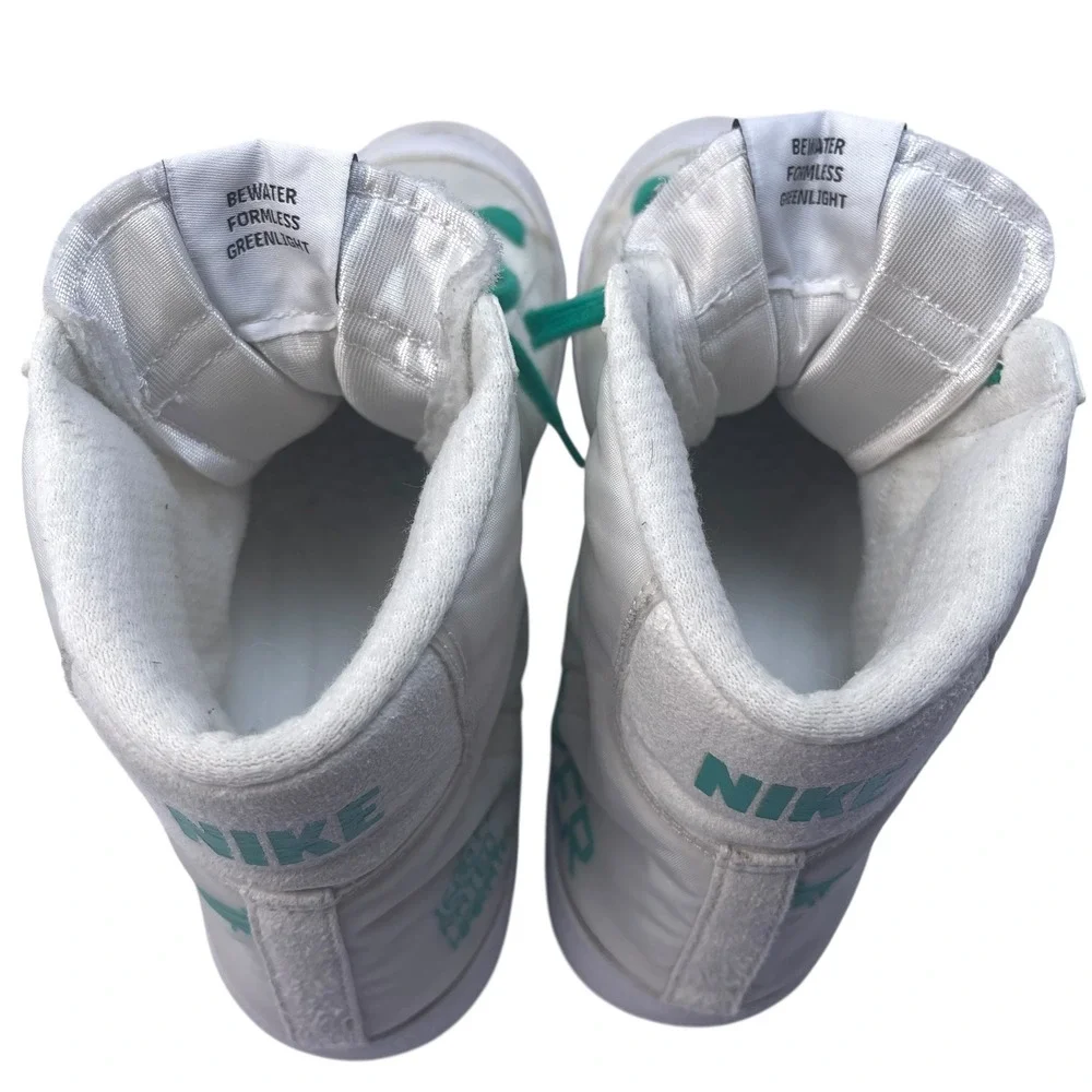 Nike By You LE Blazer Mid '77 Cozi Sneaker NFL Kyler Murray White Teal Men's 10‎